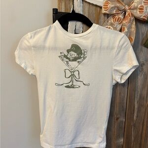 White Graphic Tee